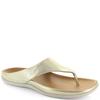 STRIVE WOMENS TOE POST MULE SANDAL - GOLD